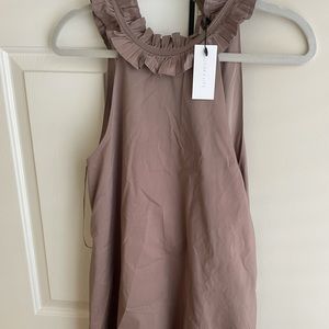 Sugar Lips high ruffle neck shift